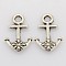 Tibetan Style Alloy Pendants, Lead Free & Cadmium Free, Anchor, Antique Silver, 20x13x3mm, Hole: 3mm