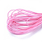 Waxed Polyester Cord, Hot Pink, 0.5~0.6mm, about 5m/strand
