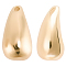 10Pcs Brass Pendants, Teardrop Charms, Real 18K Gold Plated, 10.5x5x5mm, Hole: 0.8mm
