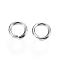 Tarnish Resistant 304 Stainless Steel Jump Rings, Open Jump Rings, Stainless Steel Color, 8x1.5mm, Inner Diameter: 5mm