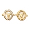 Eco-Friendly Rack Plating Brass Pave Clear Cubic Zirconia Connector Charms, Round Ring with Angel Links, Long-Lasting Plated, Lead Free & Cadmium Free, Real 18K Gold Plated, 18x20x2.5mm, Hole: 2mm