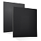 2Pcs 2 Styles HDPE Sheet, Square, Black, 300x300x3~6mm, 1pc/style