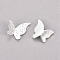 Alloy Cabochons, Butterfly, Silver Color Plated, 10x11x2mm