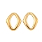 304 Stainless Steel Linking Rings, Horse Eye, Golden, 19.5x15x2.5mm, Inner Diameter: 15x7mm
