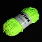 Polyester Luminous Yarn, Glow in The Dark Yarn, for Knitting & Crochet, Lime, 2x2mm, about 54.68 Yards(50m)/Skein
