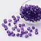 Transparent Acrylic Beads, Faceted, Round, Purple, 8mm, Hole: 1.5~2mm, about 1800pcs/500g