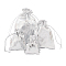 Organza Bags, Rectangle, Silver, 7~12x5~9cm, 60pcs/set