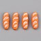 Opaque Resin Pendants, Imitation Food, Baguette, 28x10x8mm