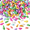 500Pcs Dyed Natural Spril Shell Beads, No Hole, for DIY Craft, Mixed Color, 14~21.5x7~11x6~8.5mm