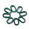 Acrylic Linking Rings, Quick Link Connectors, Imitation Gemstone Style, For Cable Chains Making, Oval, Dark Green, 18.5x11.5x5mm, Inner Measure: 14x7mm, about 1130pcs/500g