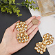 2шт украшения для обуви из сплава со стразами AJEW-FG0002-87A-4