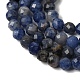 Природный содалит бисер нитей&nbsp;G-L653-B02-3mm-03-4