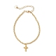 Латунь шарм браслеты BJEW-JB12205-2