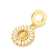 Латунные прозрачные кубические цирконии европейские подвески KK-D325-28G-08-2