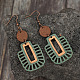 Серьги-подвески из сплава дерева FS-WG8CF90-01-2