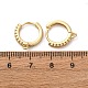 Фурнитура для сережек-колец из латуни с прозрачным кубическим цирконием KK-L242-27G-3