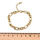 Браслет Figaro Chains из нержавеющей стали 304 для женщин BJEW-Z140-03G-5