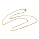Ожерелья из латунных цепочек толщиной 2 мм NJEW-G183-03G-01-4
