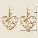 Серьги-подвески из сплава в форме сердца из смолы FS-WG72C44-05-1