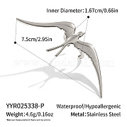 Регулируемые манжеты-кольца из нержавеющей стали 304 в форме птицы для женщин FZ9141-2