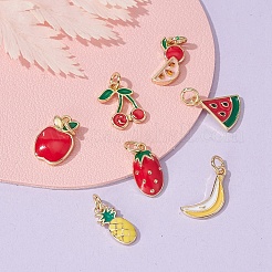 7шт 7 стиля латунные эмалевые подвески&nbsp;KK-YW0001-34