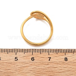 Кольца в форме сердца из нержавеющей стали 304&nbsp;RJEW-Q012-17G