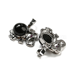 Природные подвески обсидиана&nbsp;G-P517-04P-01