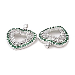 Латунные микро проложить кубического циркония подвески KK-B070-01P