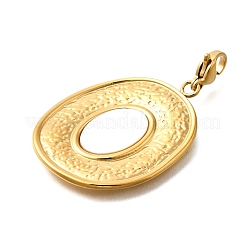 Подвески из натуральной белой ракушки из нержавеющей стали 304&nbsp;STAS-R159-38G