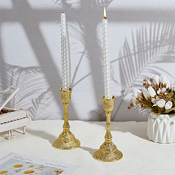 2 шт. подсвечники из цинкового сплава&nbsp;AJEW-PH0007-97B