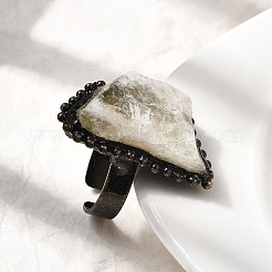 Кольца-манжеты с натуральным желтым кварцем неправильной формы G-A278-03AB-05