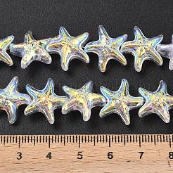 Стеклянные бусины с гальваническим покрытием &nbsp;EGLA-P069-01A-AB08