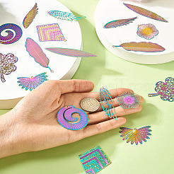 18 шт. 9 стиля подвески из нержавеющей стали 201&nbsp;STAS-TA0002-89