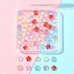 90шт 9 цвета гальванические стеклянные бусины&nbsp;EGLA-FS0001-49