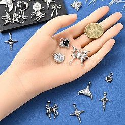 12 шт. 12 стиля подвески из сплава эмали и стекла&nbsp;FIND-YW0006-13