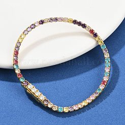 925 теннисный браслет из стерлингового серебра с микропаве из кубических цирконий для женщин&nbsp;BJEW-C117-01B-G01