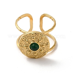 6 шт. набор из 6 колец-манжет из нержавеющей стали 304: плоских RJEW-P092-05G-M