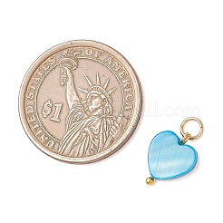 Подвески в форме сердца из натуральных окрашенных пресноводных ракушек&nbsp;PALLOY-JF05088-01