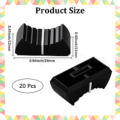 20 шт. пластиковые слайдеры для аудио консоли&nbsp;AJEW-CN0004-53B