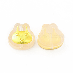 Спрей окрашены прозрачные стеклянные бусины GLAA-J102-08