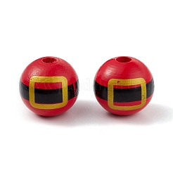 Набивные европейские бусины из натурального дерева&nbsp;LS-WOOD-C015-06B