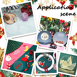 30 шт. 3 стиля рождественские акриловые большие подвески FIND-SC0011-42