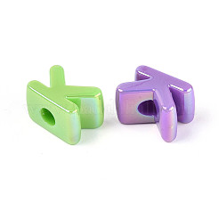 УФ-покрытие непрозрачные акриловые европейские бусины OACR-M027-03K