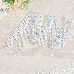 Галстуки из сплава со стразами AJEW-WH20006-208B