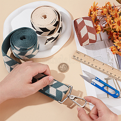 3 шт. 3-х цветная полиэстеровая жаккардовая ромбовидная лента OCOR-BC0006-72