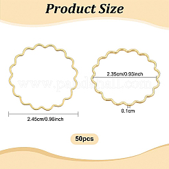 50 шт. Латунные соединительные кольца KK-BC0008-67