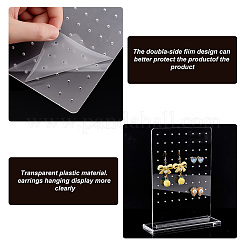 Прозрачные акриловые стойки для серег EDIS-WH0029-30