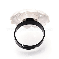 Основание чашки из цветочного сплава и железного безеля с вращающимся подносом&nbsp;MAK-T012-07S