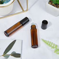 Стеклянные многоразовые косметические флаконы-роллер AJEW-WH20121-04