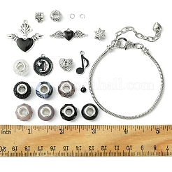 Наборы для изготовления браслетов в европейском стиле из сплава и латуни своими руками DIY-FS0007-23
